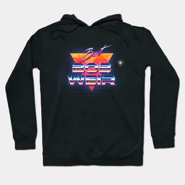 Bob Weir Retro Crome Art Hoodie by blooddragonbest